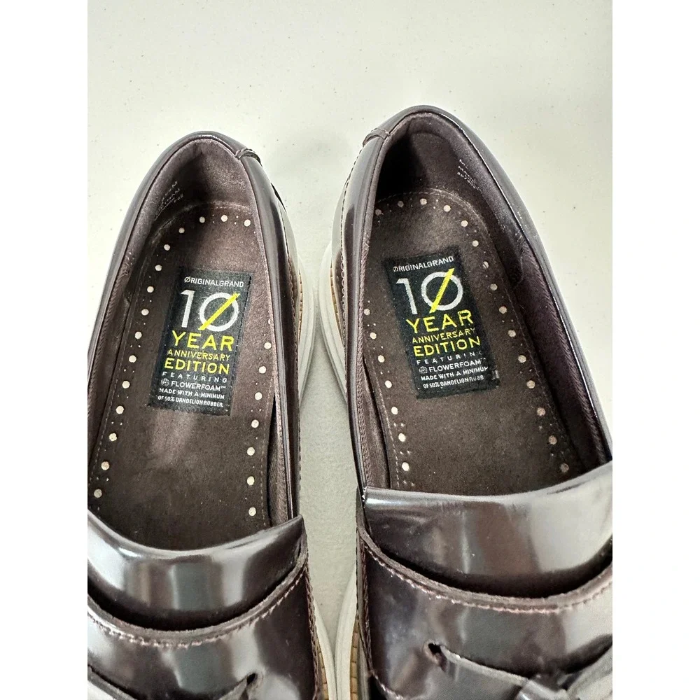 Cole Haan OriginalGrand Loafers Size 8.5M Brown Tassel Kiltie Preppy C36509